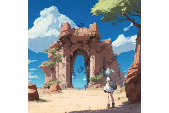 Anime Ancient Ruins Background VOL 19: Atmospheric Depth for Creators