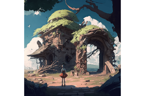 Anime Ancient Ruins Background VOL 46: A Designer's Deep Dive