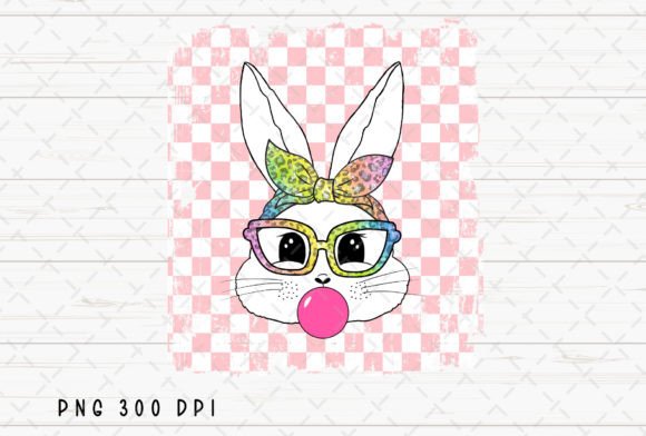 Bunny Glasses Easter Rabbit Checker PNG: A Designer's Take