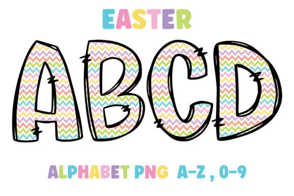 Easter Alphabet Doodle Font Pastel Color: A Designer's Guide