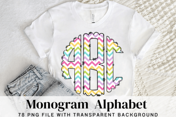 Easter Circle Monogram Alphabet Letters5 for Sublimation