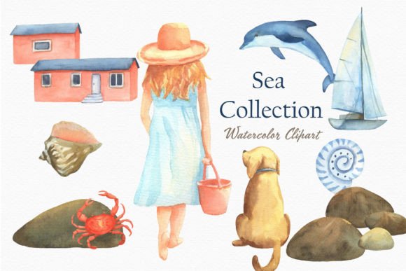 Enchanting Ocean Watercolor Clipart Dolphin Png for Creative Projects