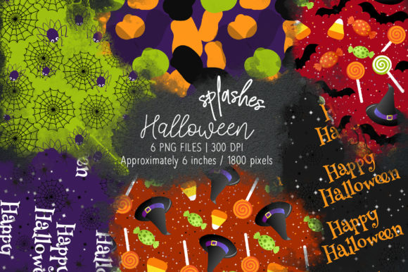 Infusing Spooky Season with Artistic Flair: Halloween Watercolor Splashes 18