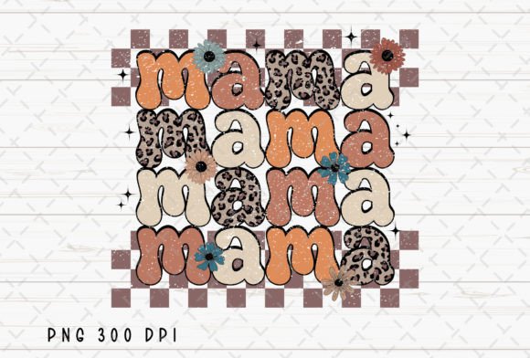 Mama Retro Flower Mom Floral Leopard: A Bold Blend