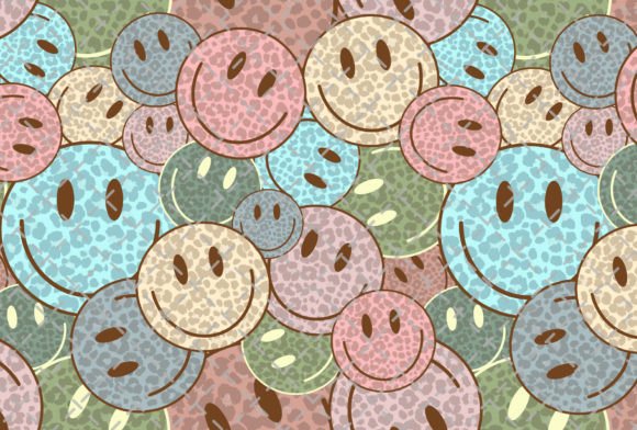 Smiley Face Leopard Seamless Pattern: Bold, Playful, and Wildly Versatile