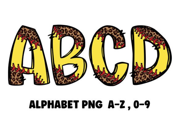 Softball Leopard Alphabet Font: A Playful Typeface for Bold Projects