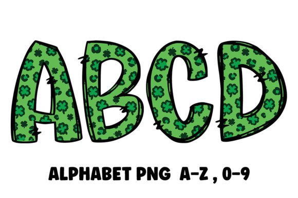 Unleash Wild Creativity: The Shamrock Leopard Alphabet Doodle Font